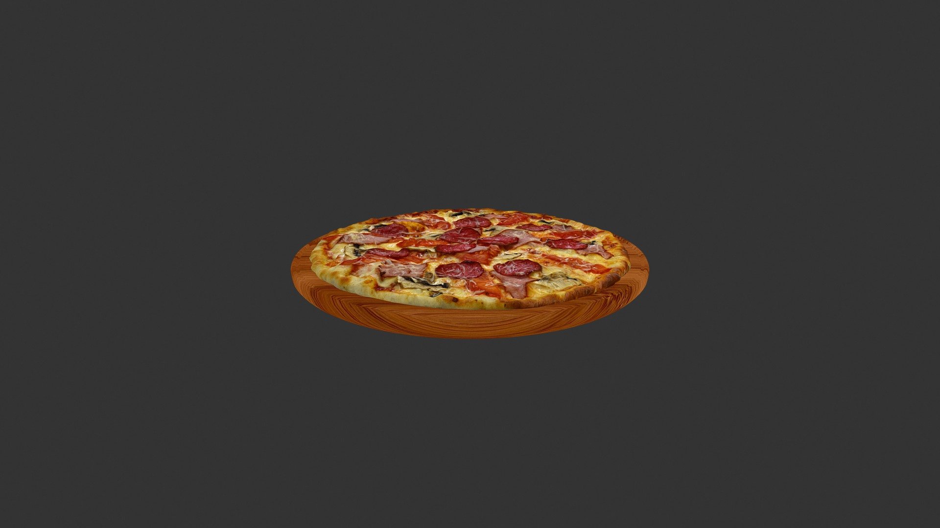 Піца Класична (Full_meat_pizza) - 3D model by alex.alexandrov.a 3d model