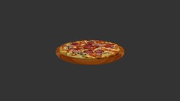 Піца Класична (Full_meat_pizza) photoscanning, 3dmodel