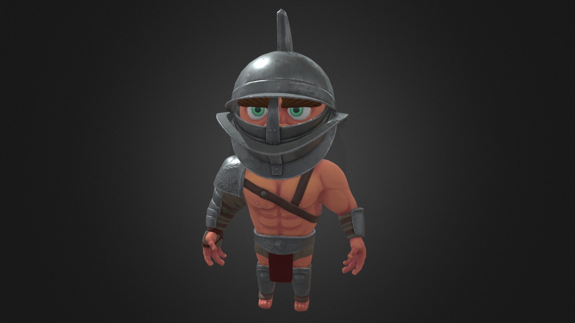 A stylized armour set inspired by the roman Thraex/Thracian gladiator armour style - Thraex Armour full set - 3D model by Fraser Gray (@FraserG) 3d model