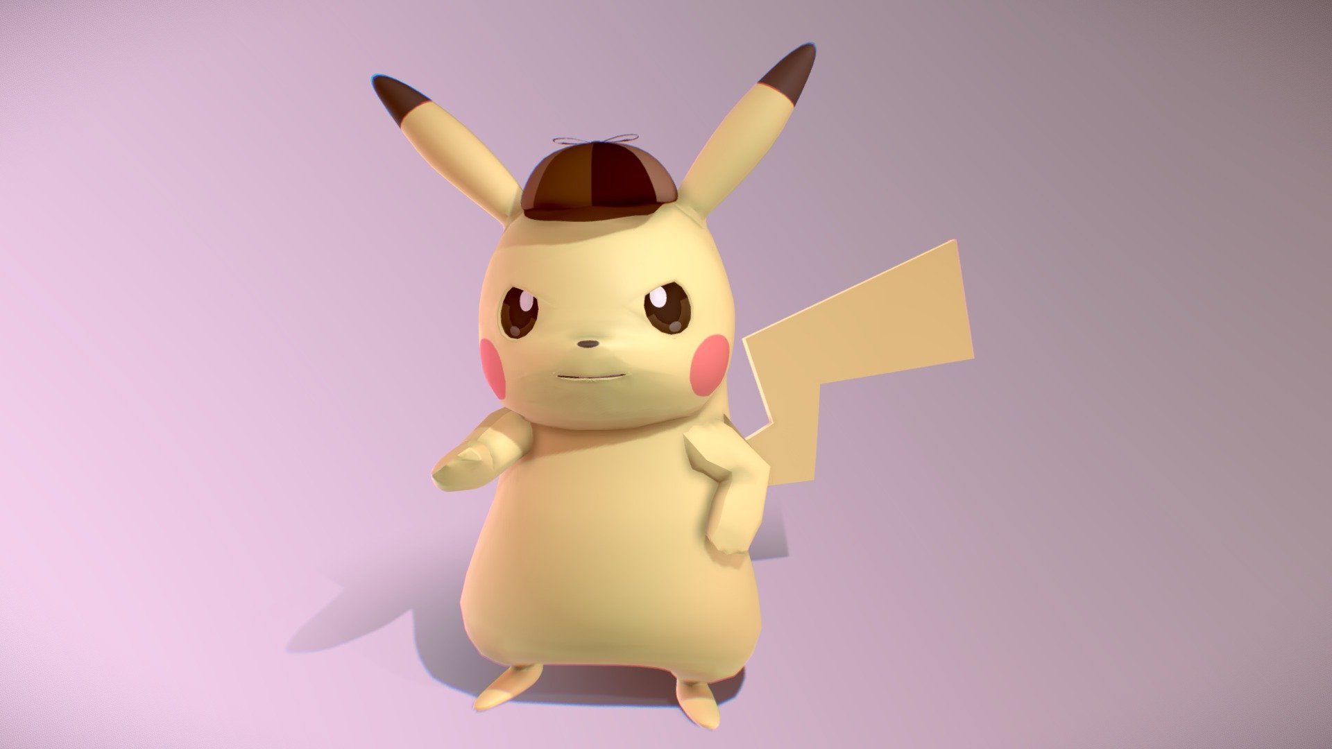 I made it as a hobby.
Movies and games in good!
Even so, it is hard to make Pikachu in 3D.

趣味で作りました。
映画もゲームもどっちも良かったです！
それにしてもピカチュウを３Dで作るの大変ですね。 - Detective Pikachu - 3D model by k asahi (@asahifac) 3d model
