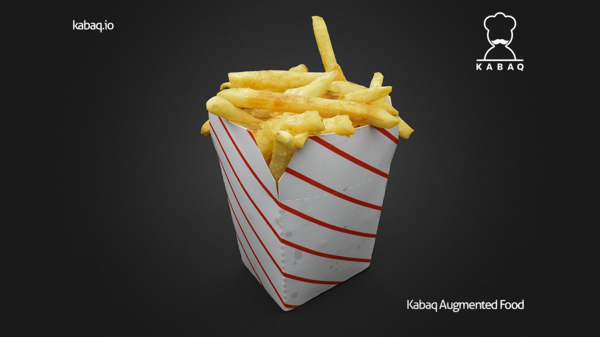 Burgritos - French Fries - 3D model by Kabaq Augmented Reality Food (@kabaq) 3d model