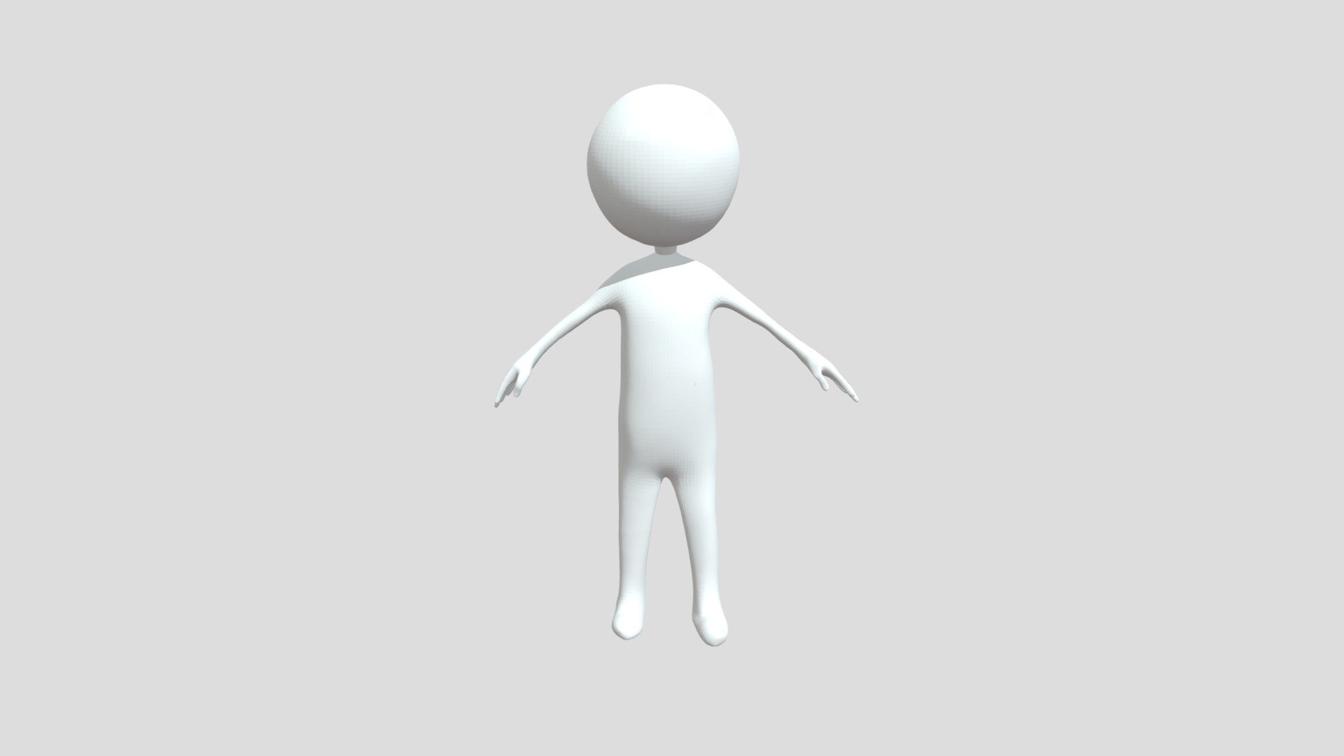 This stickman 3d model is fully rigged including fingers.
This 3d model is develop for blender 3d model