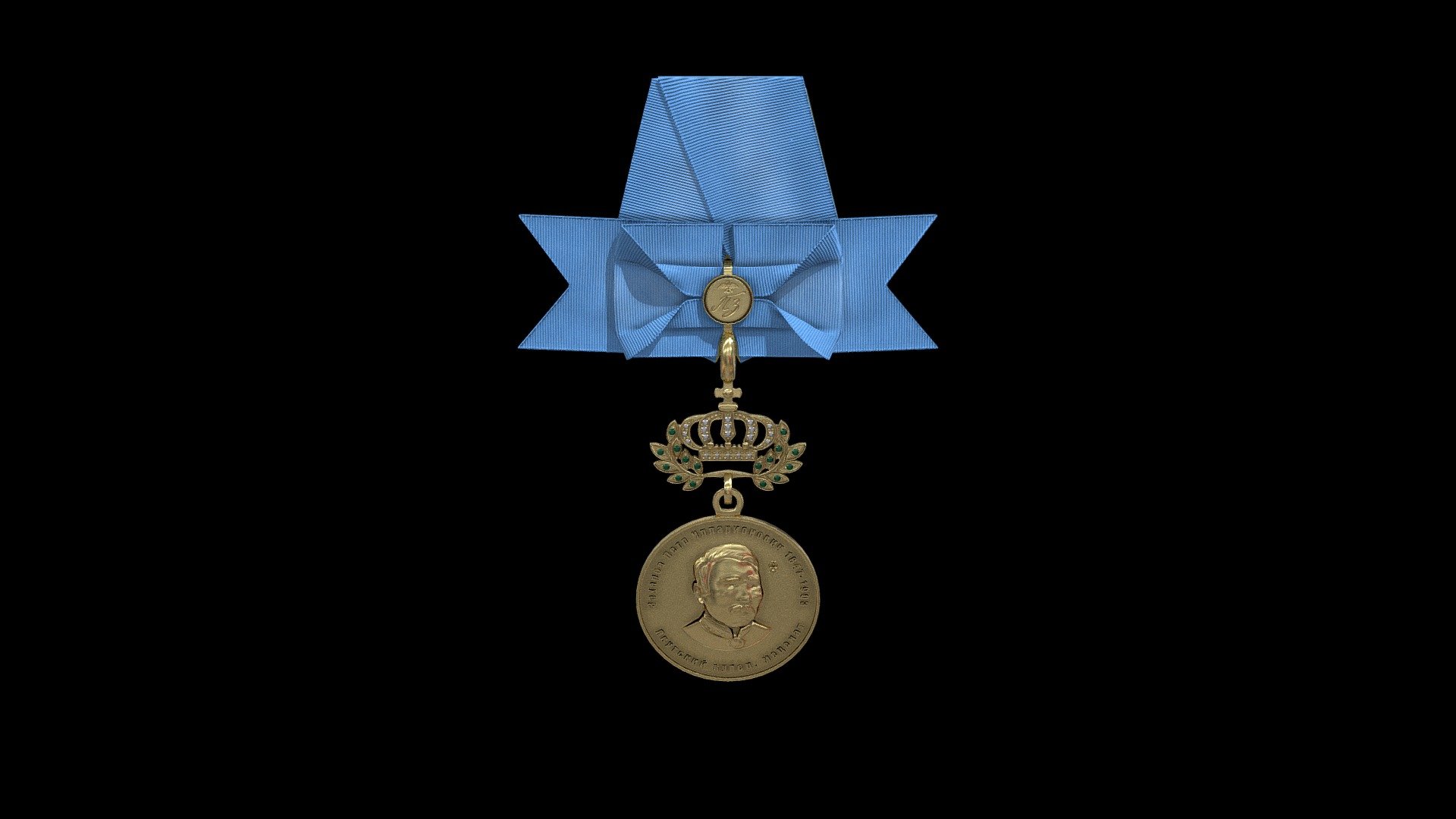 3D medal Zaharov P. I 3d model