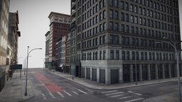 Manhattan Modular City Block: 358 Broadway St. optimization, archviz, scenery, traffic, buildings, photorealistic, urban, road, new, brooklyn, manhattan, york, america, cityscene, optimized, cityscape, game-asset, soho, city-building, realistic-pbr-texturing, architecture, pbr, gameasset, house, usa, city, street, gameready, environment, noai