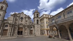 Cathedral square, La Havana (Cuba) caribe, cuba, habana, 18thcentury, havana, photogrammetry, scan, noai