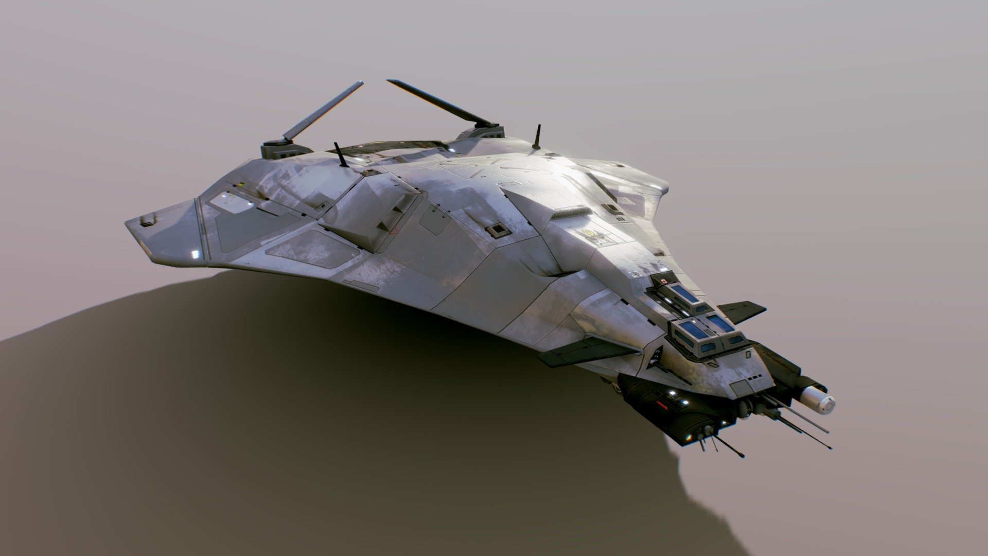 Deserts of Kharak 8k retexturing project. Updates soon - Coalition bomber - 3D model by ztrztr (@ztrztr3) 3d model
