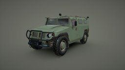 GAZ Tigr all-terrain infantry mobility vehicle videogame, special, unreal, infantry, militar, russia, videojuego, carro, armoured, vehiculo, gaz, blindado, mobility, tigr, forces, all-terrain, spetnaz, unity, vehicle, pbr, military, car, war, download, material