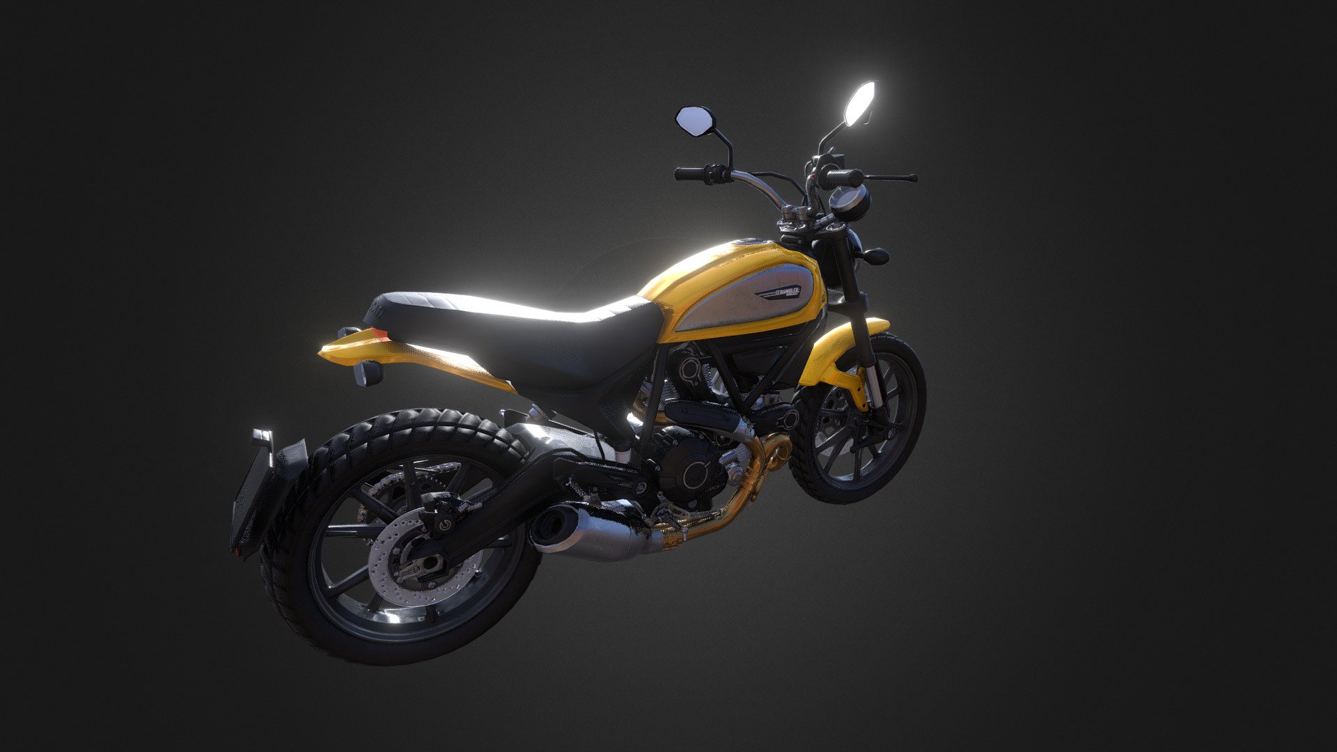 Ducati Scrambler Icon 2015 - Ducati Scrambler Icon 2015 - 3D model by Barba Rossa (@shpealer) 3d model