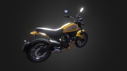 Ducati Scrambler Icon 2015 bike, motorcycle, ducati, icon, scrambler, lowpoly