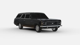3d Model Caravan 1975 chevrolet, vintage, retro, transport, caravan, chevy, classic, automotive, 1975, 3d, vehicle, model, car