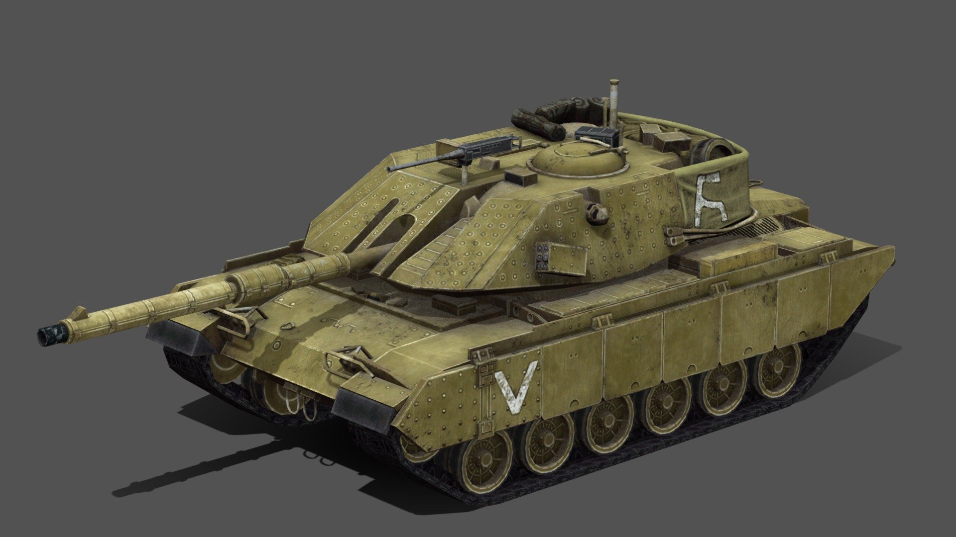 Magach 7C

Magach is the designation of a series of tanks in Israeli service. The tanks are based on the American M48 and M60 tanks. The name continued to be used for all M48/M60 tanks. Magach 1, 2, 3, and 5 are based on M48 series tanks, and Magach 6 and 7 are based on M60 series tanks 3d model