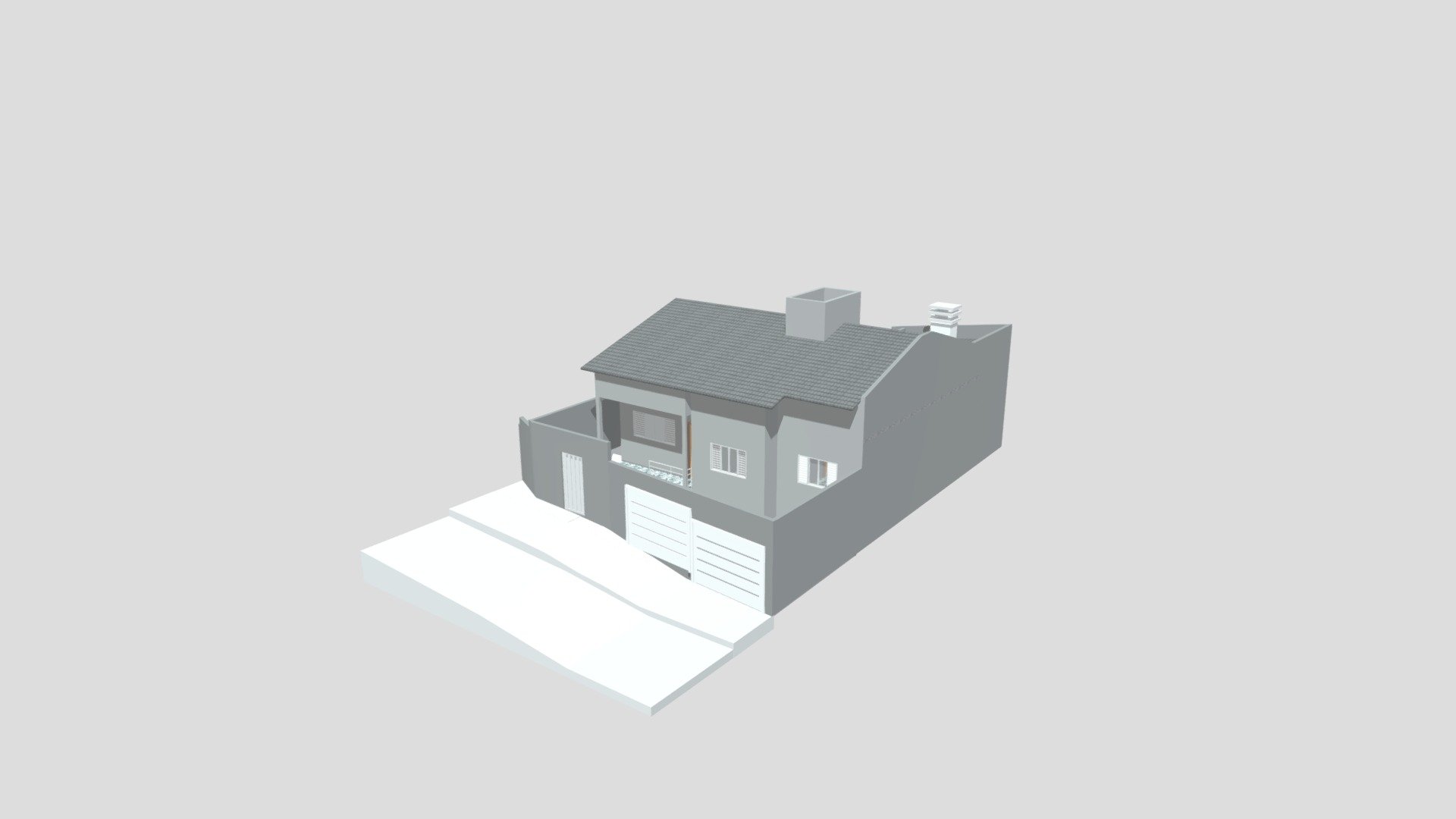 Casa - 3D model by kw.engenhariacivil 3d model