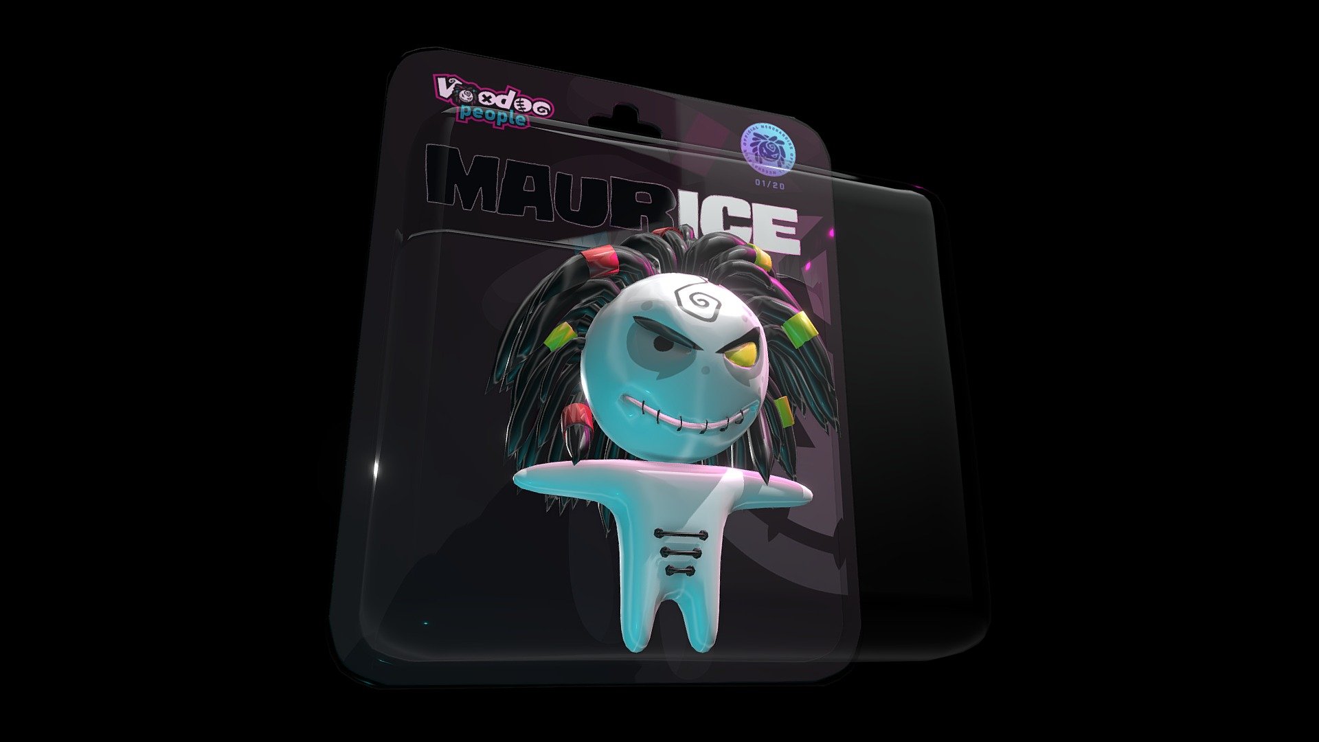 Maurice NFT - Voodoo People® Collectable 01/20 - Buy Royalty Free 3D model by Ikon XR (@ikonxr) 3d model