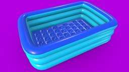 Large Inflatable Swimming Pool Low-poly