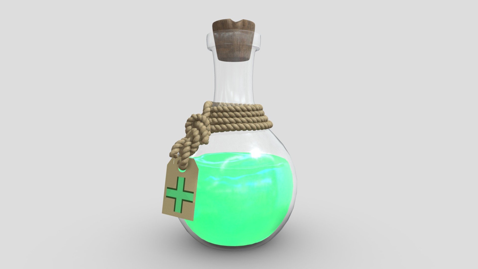 Fantasy Potion Bottle - Fantasy Potion - 3D model by donutcakesjr 3d model