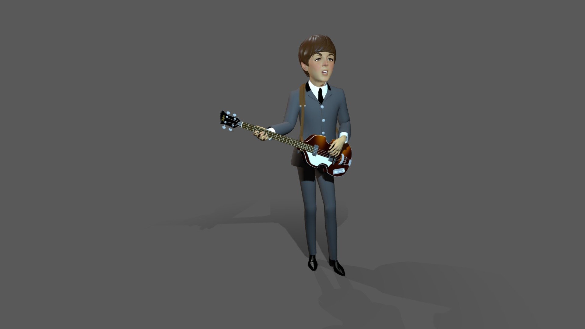 A model I created of Paul McCartney using Cinema 4D 3d model