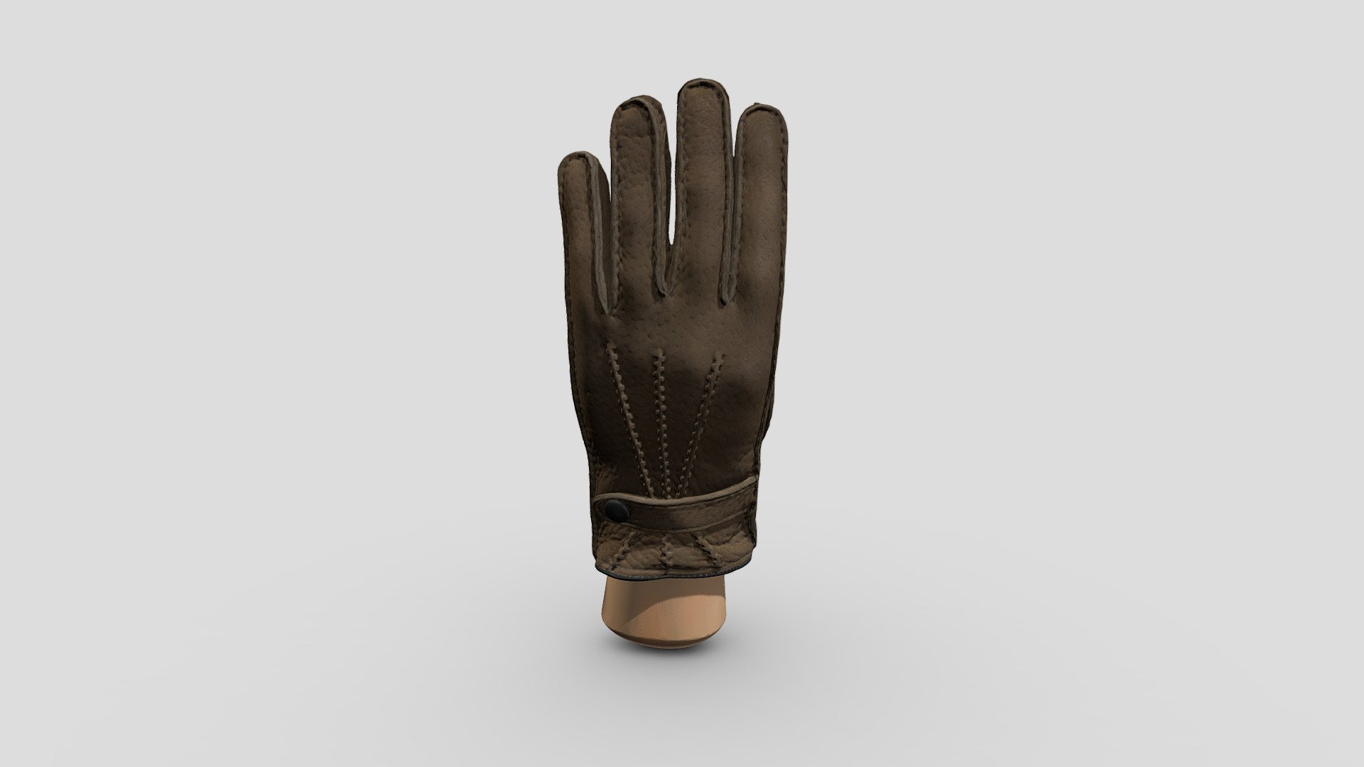Glove in Peccary Upper skin & Cashmir lining - 3D model by affanaruci 3d model