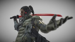 Metal Gear Rising metalgearrising, 3dmodel, human, jetstreamsam