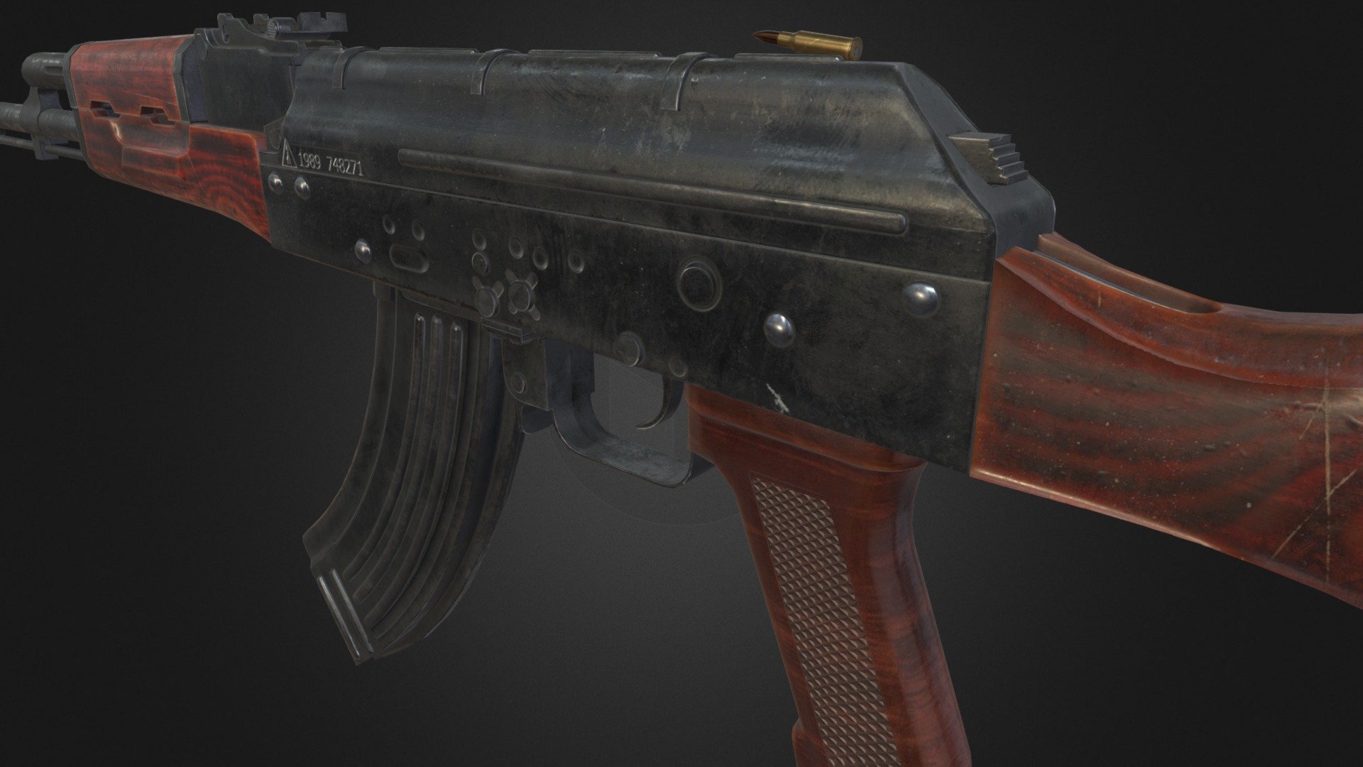 AAA quality AKM game ready specially made for Unreal engine &amp; Unity. 4k highly detailed textures and low poly model. Each and every part is separate with an accurate axis and ready to rig 3d model
