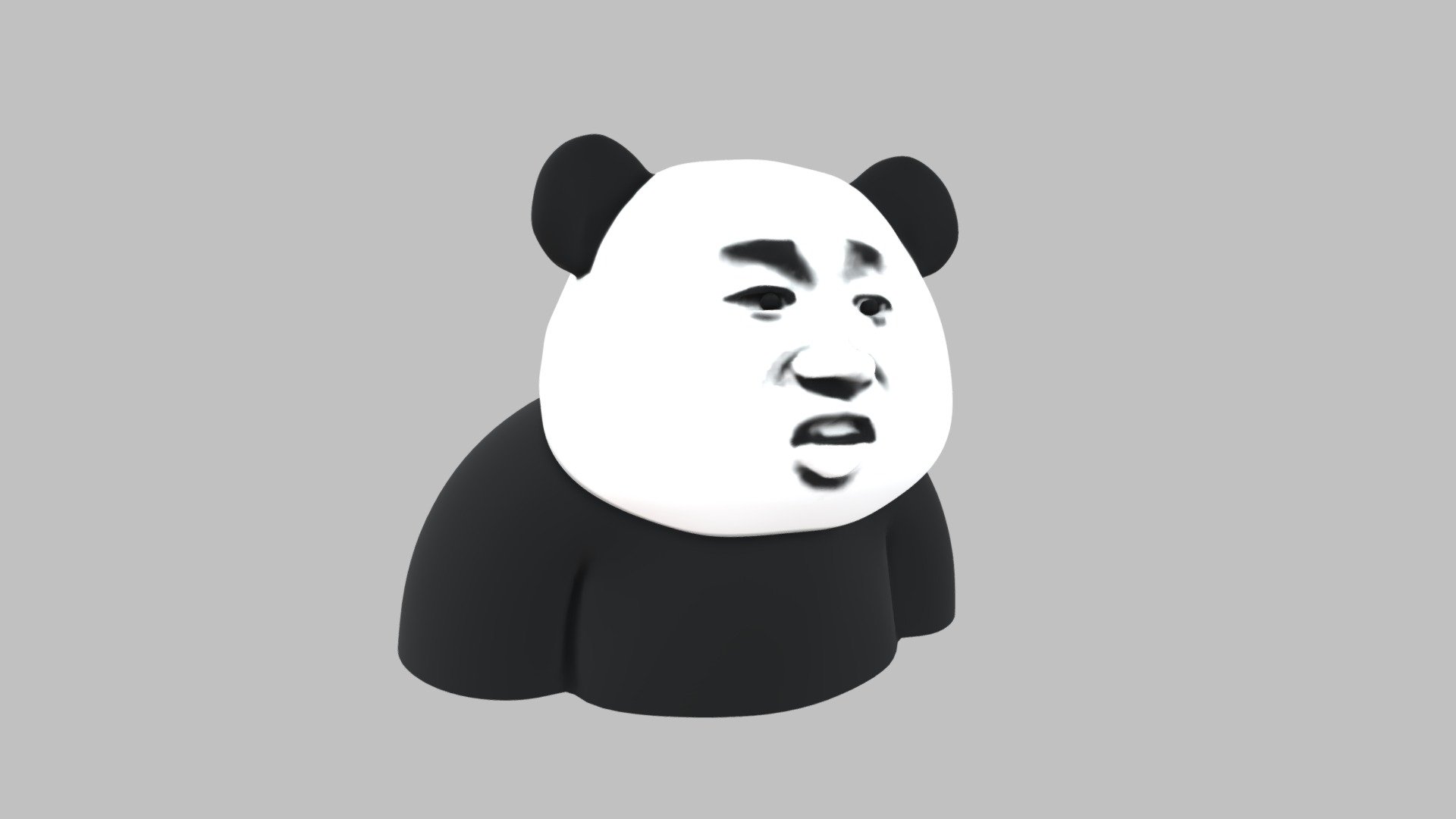 The most famous meme on the Internet in Chinese-speaking world!
Now it's 3D&hellip; - Panda head meme - Download Free 3D model by Asashino (@gaoran0623) 3d model