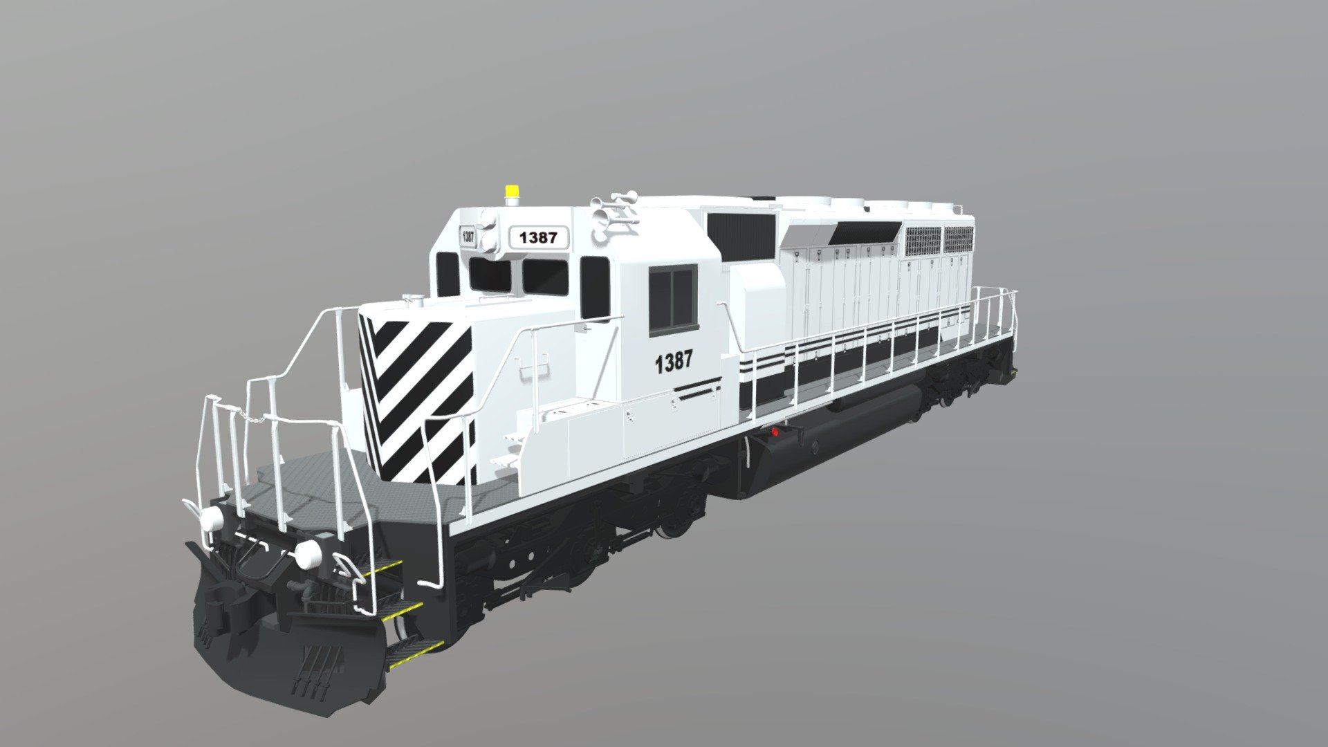 Modelling was done entirely in Blender.

Texturing was done in Blender and Microsoft Paint.

This was already posted on r/Blender in Reddit. The post is here;

https://www.reddit.com/r/blender/comments/pic87s/emd_sd40_diesel_locomotive_that_i_modelled_myself/

Feel free to download, use, and/or edit it yourself! - EMD-SD40 Diesel Electric Locomotive - Download Free 3D model by Heataker 3d model