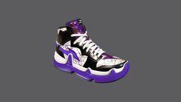#RTFKTCHALLENGE_lighting purple purple, shoes, marmoset, sneakers, shoestexturechallenge, sneakershoes, substancepainter, rtfktchallenge