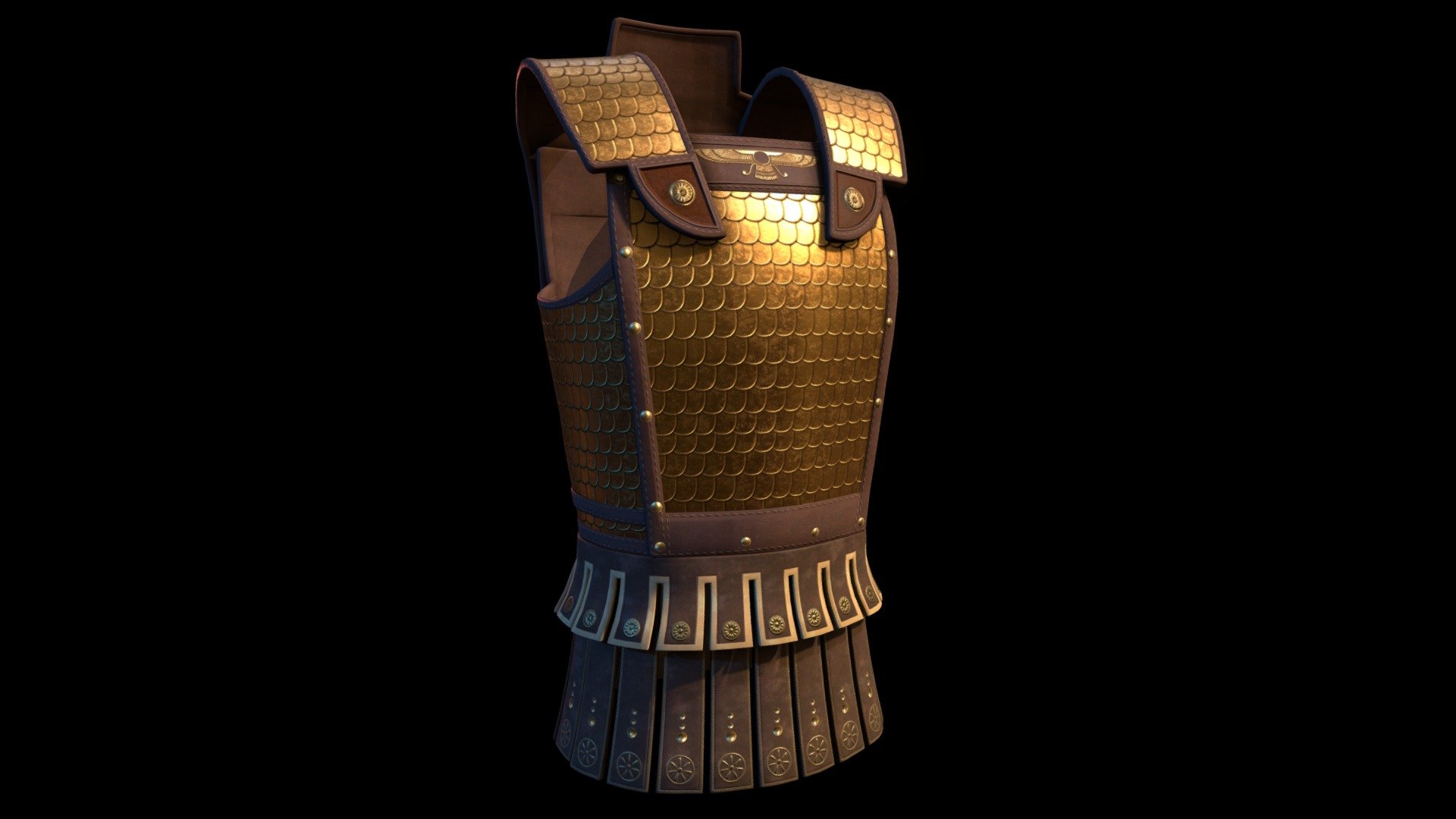 An Persian Linothorax style I made for my 3D characters, with some pattern specific to Achaemenid culture.


I hope you appreciate :)




/ ----------- Characteristics -------------- /



PBR Material

Textures : Color, Rough, Normal, Metallic, AO (top part in 4k, tasset bottom part in 2k)
 - Linothorax Persian 04 - Buy Royalty Free 3D model by The Ancient Forge (Svein) (@svein) 3d model