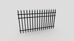 Iron Fence 4 gate, garden, other, villa, exterior, architectural, bower, bricks, park, outdoor, town, metal, old, iron, mansion, yard, arbor, neighbor, streets, lowpoly, house, city, street, village, wall, steel