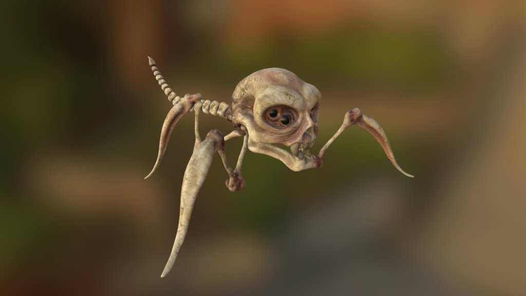 Skull bug - 3D model by emra1000 3d model