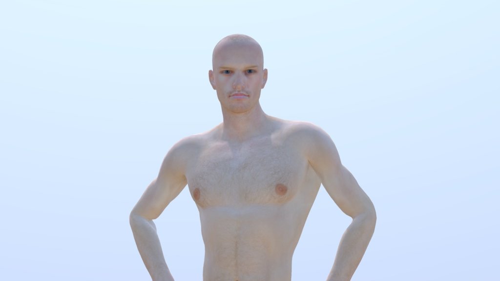 This is a model of an adult man. He is one of the M series which focuses on realism, representing real life men. He's strong and tough, suitable for an athelete or bodyguard type character. 
His height is 185cm. You can easily alter his height by scaling him a little.

This model is rigged.

Format: 3dsmax, fbx 3d model