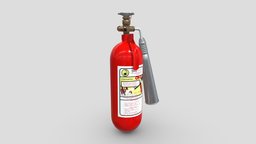 Огнетушитель ОУ-2 / Fire Extinguisher ОУ-2 fire-extinguisher-oy-2, 3d-model-fire-extinguisher