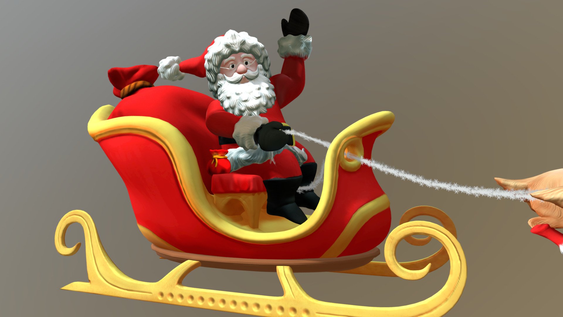 Santa Claus - 3D model by Jhon (@.jhonatas) 3d model