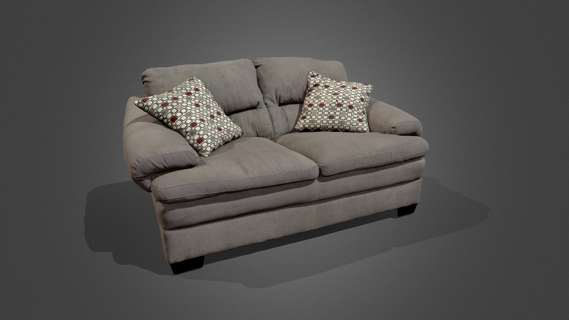 (Remote-location) 3D Scan of a full-sized sofa. 3D Scanned at SD (Standard Definition) quality 3d model