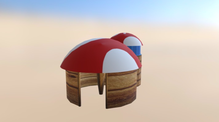 simple House for NPC - Mushroom House Lv1 - Download Free 3D model by yukitri82 3d model