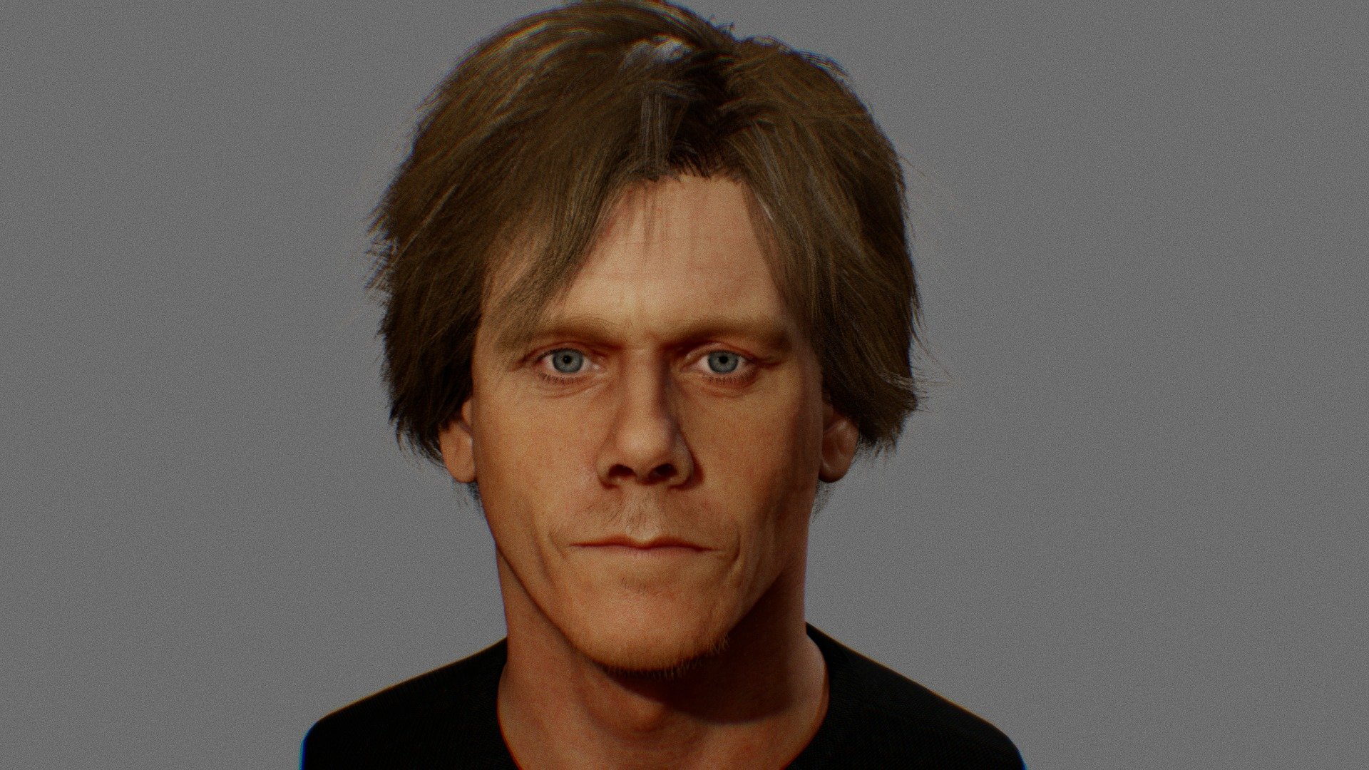 modeled for fun!) - Kevin Bacon - 3D model by irakli_chkonia 3d model