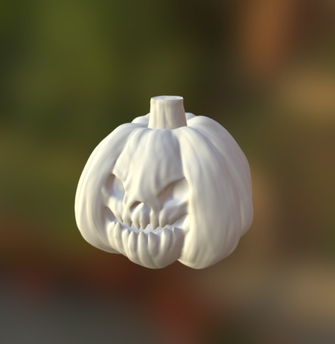 Pumpkin Head - 3D model by Stefany (@Stegalu) 3d model