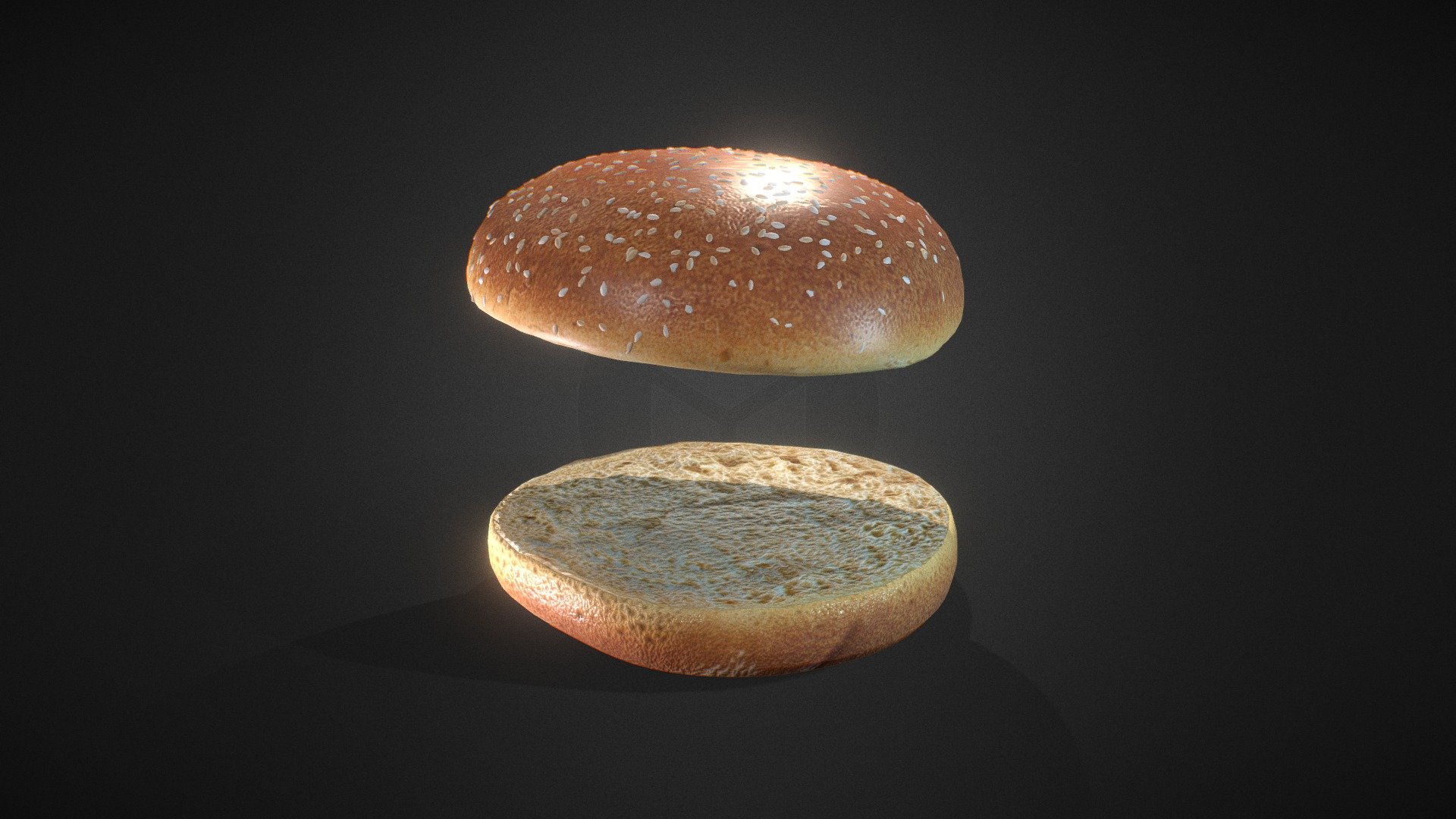Here is a 3d model of Buns for using as food items for eating purpose. It is can be used to make burger in game and many other eating items render scenes.

This model is created in Maya and textured in Substance Painter.

High quality of textures are available to download.

Metal-ness workflow- Base Color, Normal, Ambient Occlusion ,Roughness and Height Textures 3d model