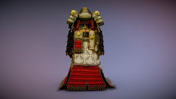Ō-yoroi Samurai Armor photogrammetry scan armor, japan, samurai, tokyo, fotogrametria, photogrammetry