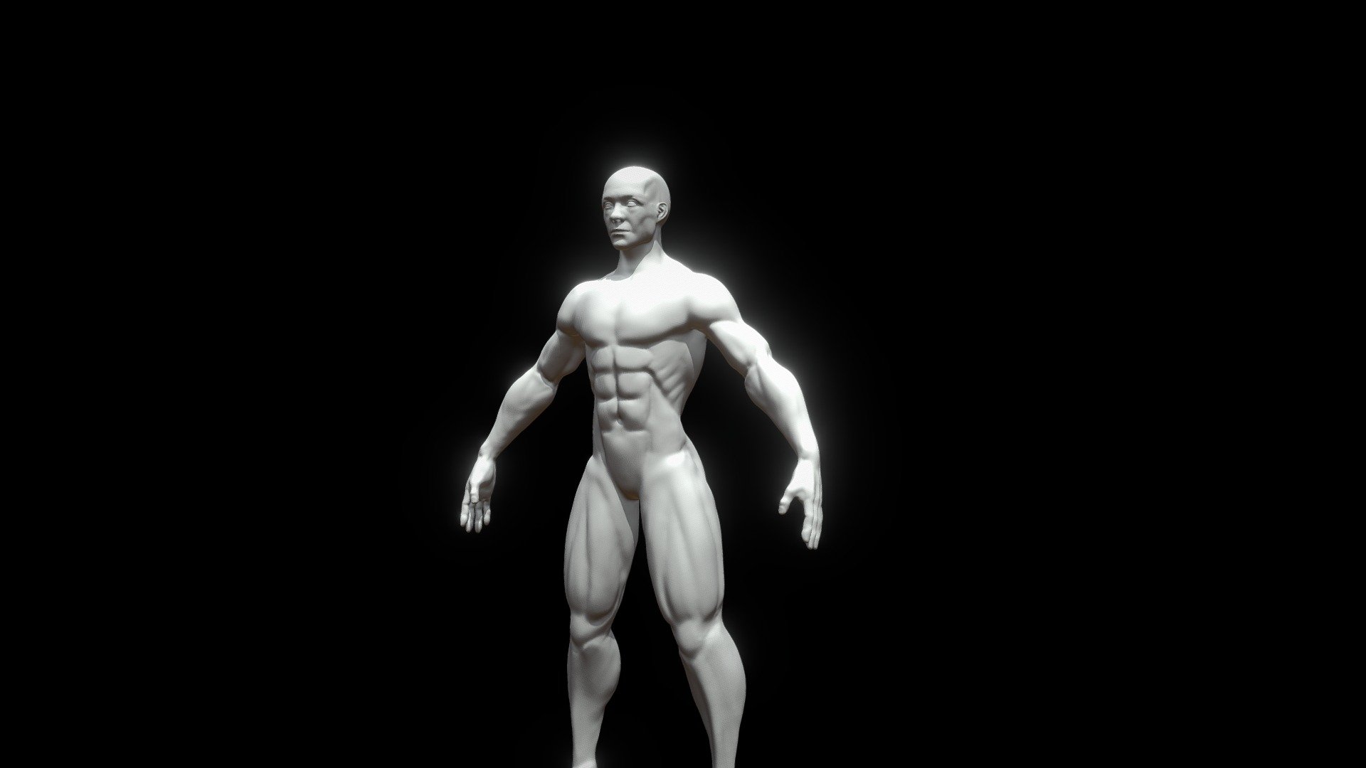 Sculpted in Zbrush
 Male Basemesh for anatomical practice - Basemesh Male - Download Free 3D model by Siddarth.Prashanth 3d model