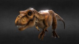 Tyrannosaurus of Jurassic Park (Rigg & Animated) t-rex, world, animals, island, park, queen, dinosaurio, jurassic, isla, jurassic-park, reina, nublar, jurassic-world, sorna, blender, animal, animation, animated, rigged, dinosaur, dino