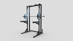 Technogym Pure Olympic Half Weight Rack tree, bike, plate, set, pack, sports, fitness, gym, equipment, cycling, collection, exercise, treadmill, training, professional, machine, barbell, premium, rower, weight, workout, weights, home, sport, dumbells