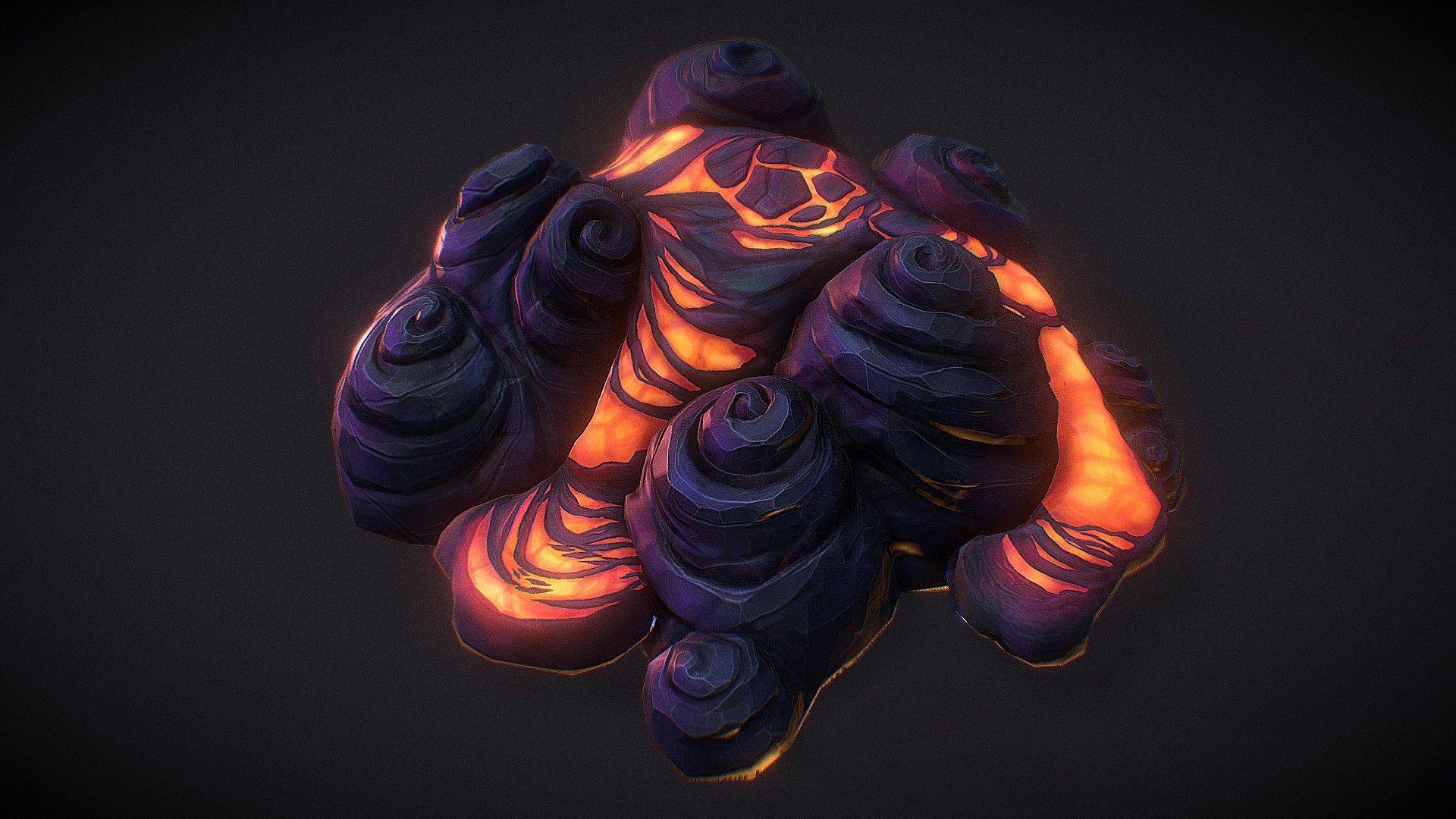 A little sculpting practice, a small diorama of some chunky stylized lava and rocks. Made in Maya, Zbrush and 3DCoat

twitter:https://twitter.com/rosiejarvisart

Artstation: https://www.artstation.com/rosiejarvis - Chunky stylized lava rocks - 3D model by rosiejarvis 3d model