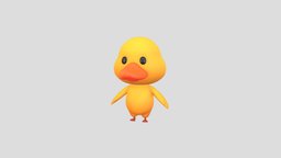 Character212 Duck body, cute, little, baby, bird, chick, toy, mascot, doll, duck, farm, yellow, duckling, character, cartoon, animal, wing