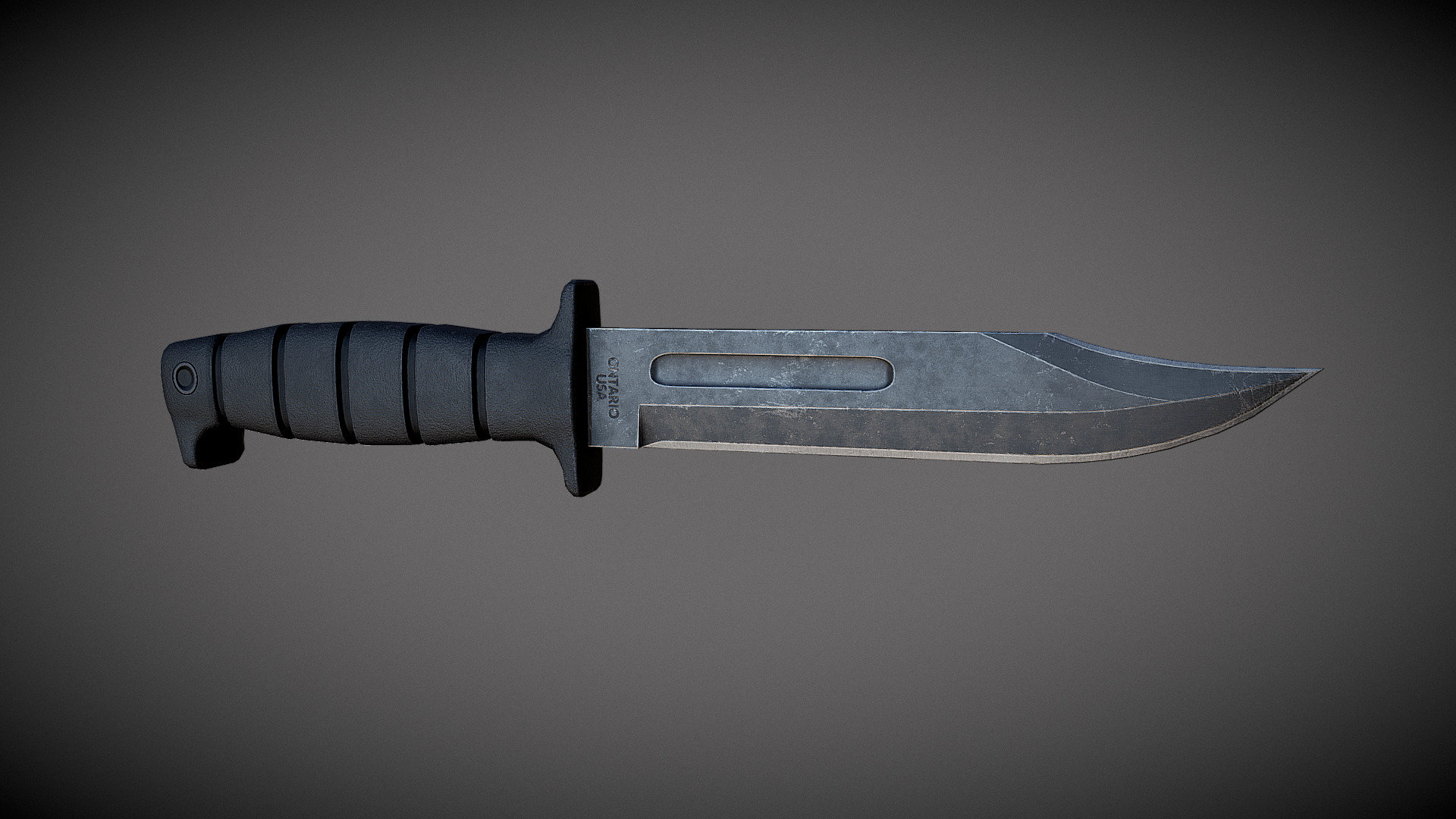 A Gameready lowpoly Marine Combat Knife I created 3d model