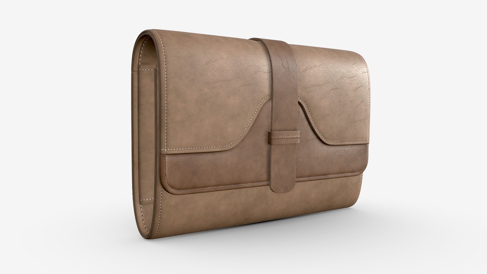 Leather Wallet for Women Brown - Buy Royalty Free 3D model by HQ3DMOD (@AivisAstics) 3d model