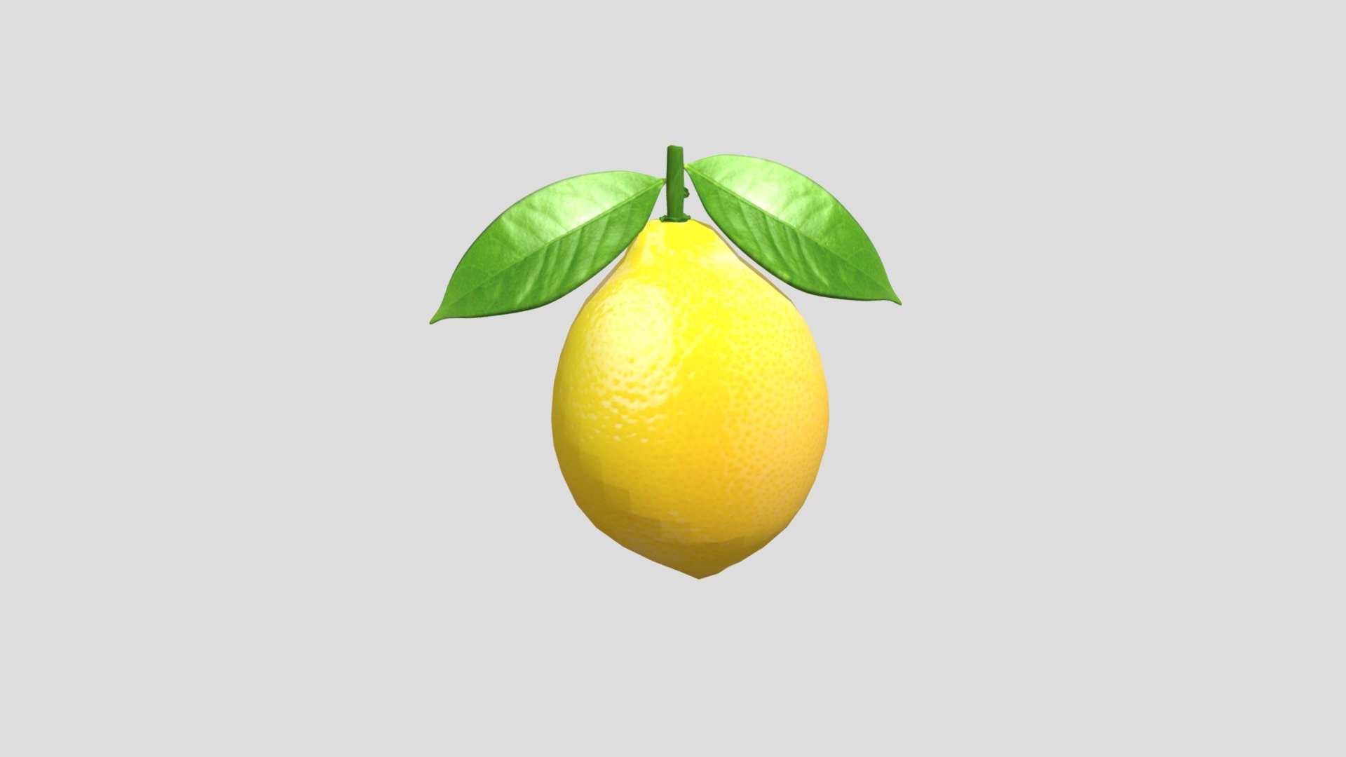 My first fruit model is the Lemon 3d model