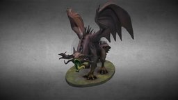 Descent Journeys in the dark: Shadow Dragon tabletop, figure, miniature, 3d_scan, hand-painted