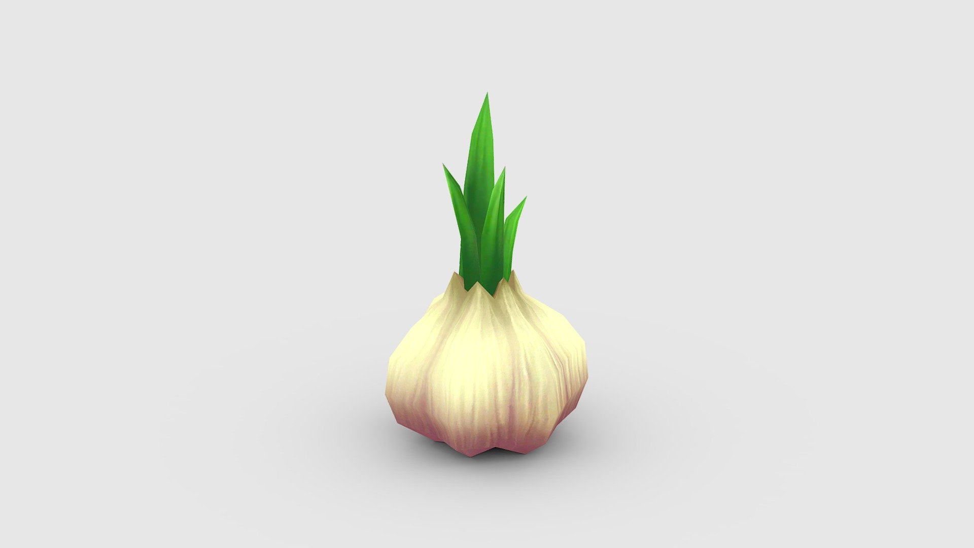Sprouted garlic Low-poly 3D model - Sprouted garlic Low-poly 3D model - Buy Royalty Free 3D model by ler_cartoon (@lerrrrr) 3d model