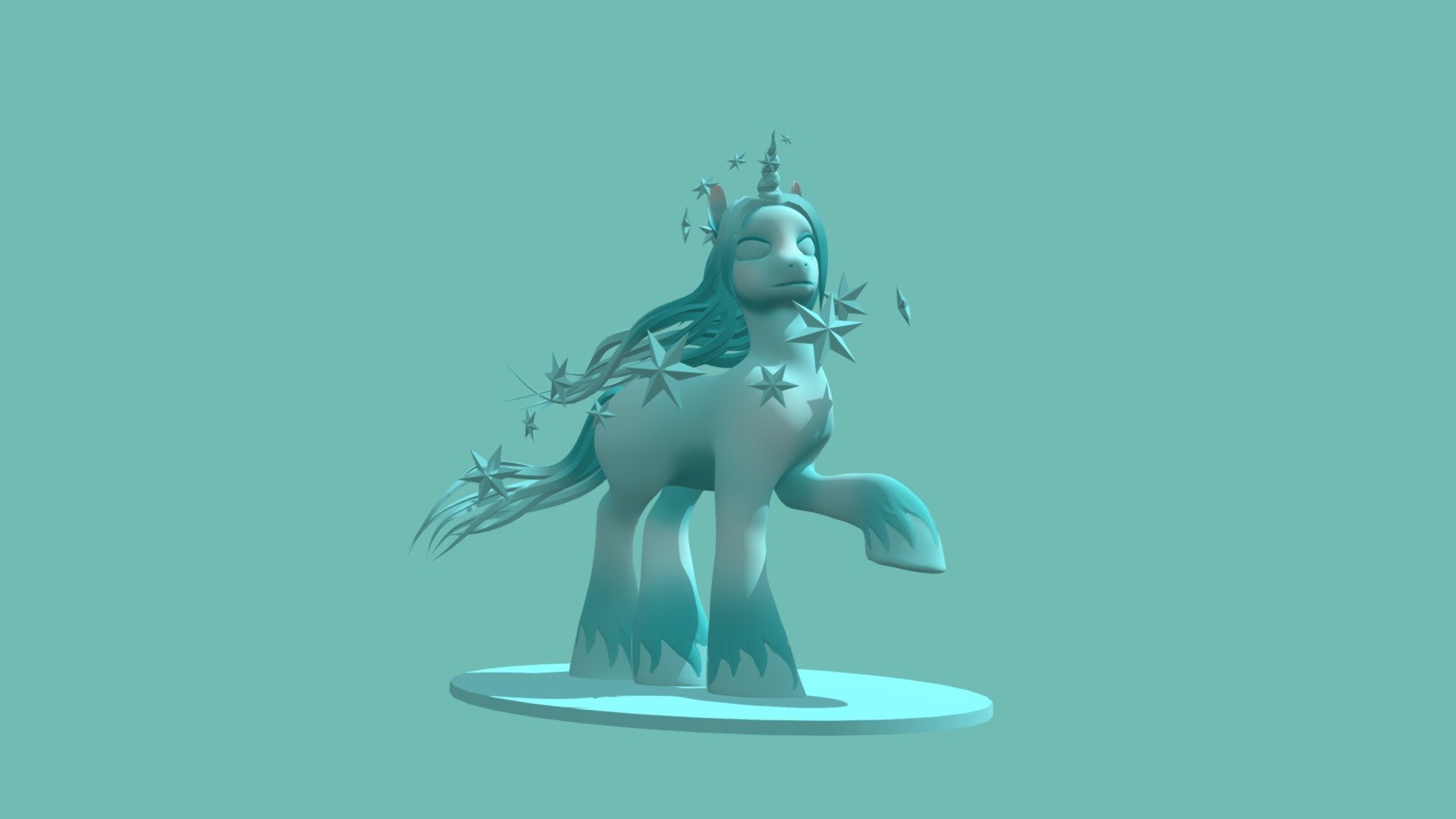 The Magic Unicorn 3d model