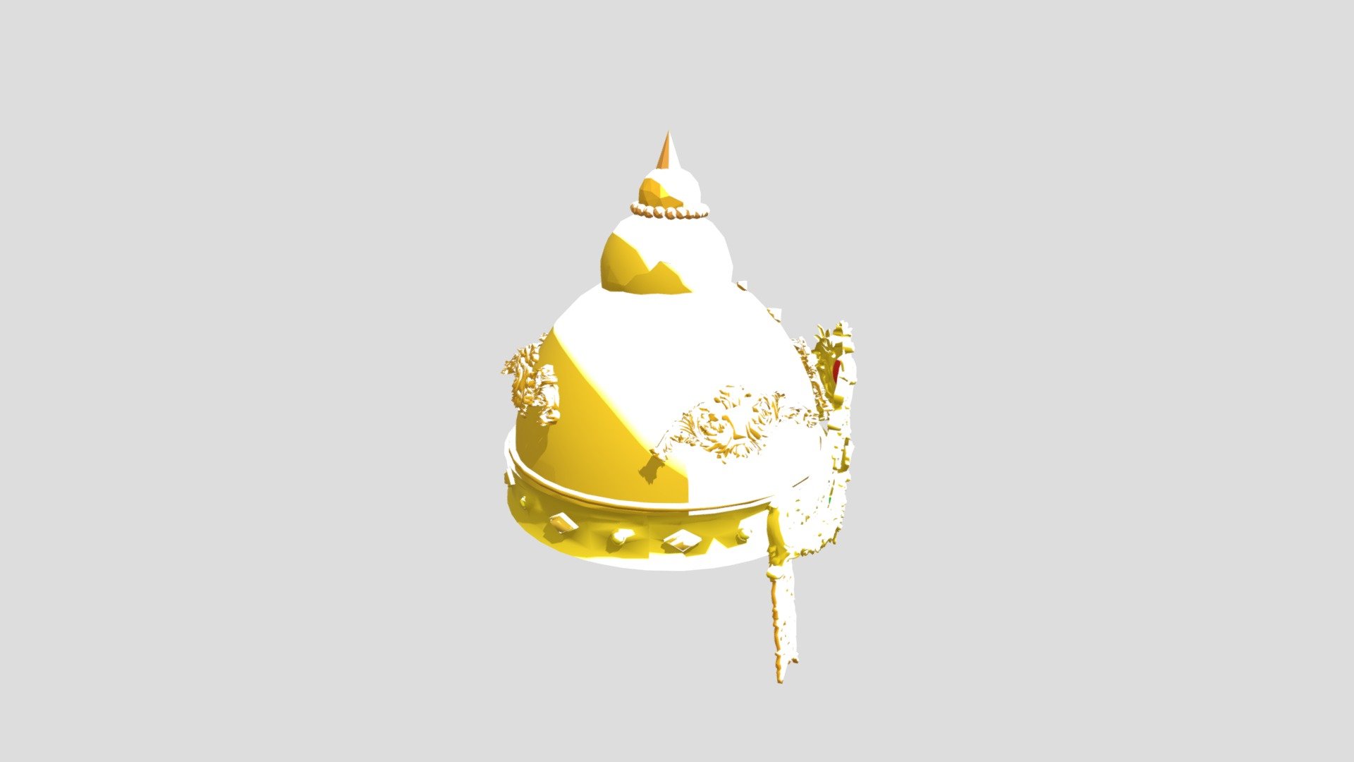 Ancient Indian golden crown - Indian Crown - Download Free 3D model by artoondesigns18 3d model